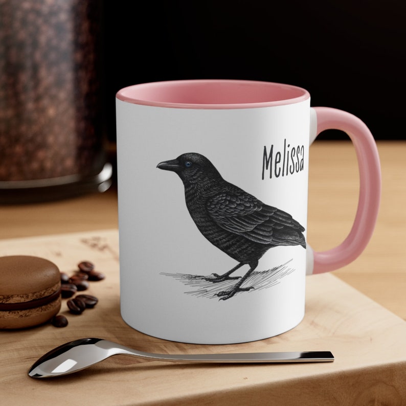 Corvid, Crow Mug, Raven Mug, Crow Gift, Raven Gift, Bird Watching Mug, Bird Lover Mug. image 7