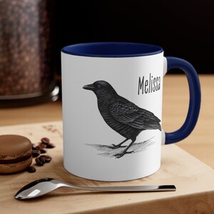 Corvid, Crow Mug, Raven Mug, Crow Gift, Raven Gift, Bird Watching Mug, Bird Lover Mug. image 5