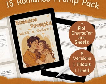 Romantiek Schrijfprompts Verhaalstarter Vragen Romantisch verhaalideeën Werkbladen Plotplanner Creatief schrijfprompts PDF Romantiek Plotstarter