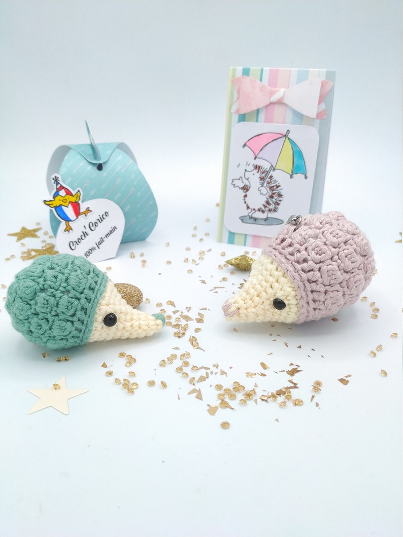 H risson Amigurumi R alis e Au Crochet option Porte Cl Et Sa Boite D h-risson-amigurumi-r-alis-e-au-crochet-option-porte-cl-et-sa-boite-d
