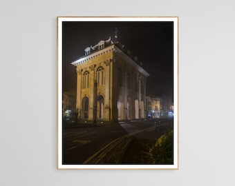 Impresión fotográfica del Ayuntamiento de Abingdon: Arte mural de arquitectura barroca