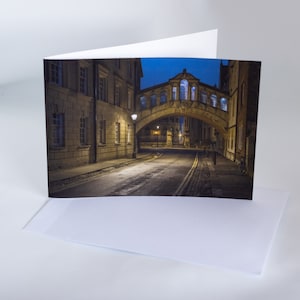 Pont des soupirs carte de voeux Oxford Universty A6 carte vierge. Carte d'anniversaire Oxford University Father Day Card Oxford Notecards Sympathy