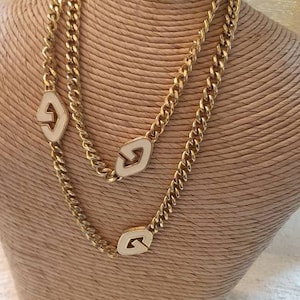 Vintage GIVENCY LOGO NECKLACE AROUND 1990