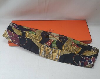 Vintage Hermes Kummerbund . Pure zijde.