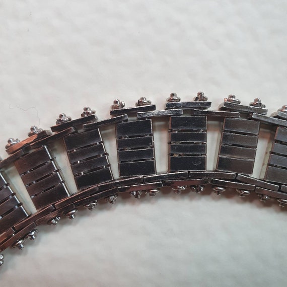 Original 1930s Art Deco bracelet. Chromium. Jakob… - image 3