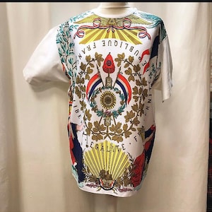Hermes vintage 1980s T-shirt Hermes Fraternite. 100% cotton. Size M/L