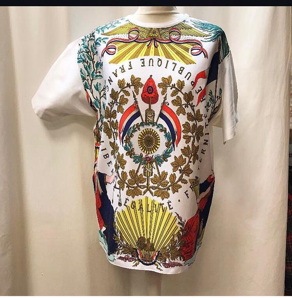 Hermes Vintage 1980s T-shirt Hermes Fraternite. 100% Cotton. Size 