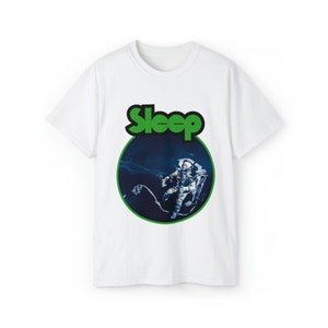 Dormire, Stoner Rock, Maglietta della band Sleep, The Sciences, Maglietta unisex in ultra cotone White