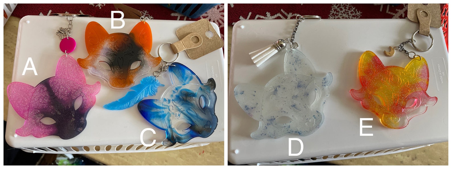 Kitsune Keychains Etsy