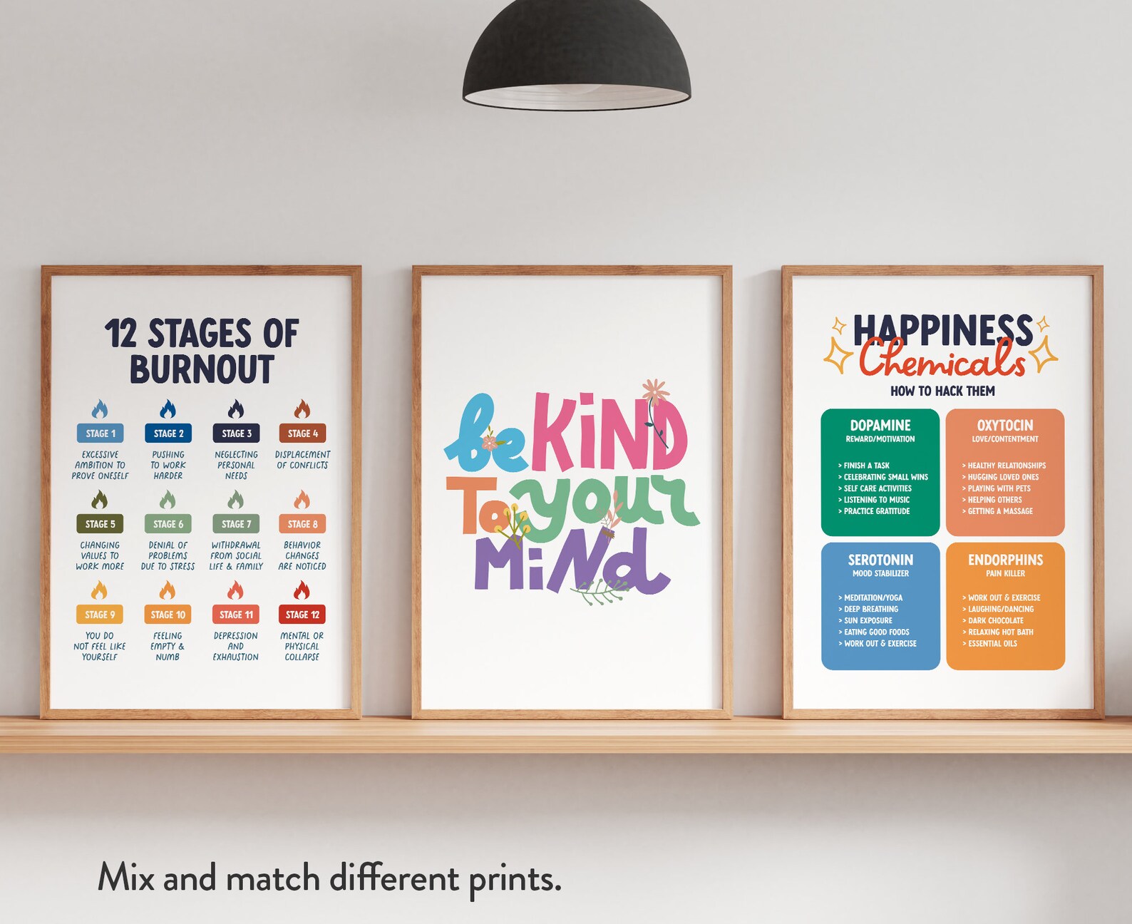 Therapy Office Decor Set of 15 Prints Mental Health - Etsy