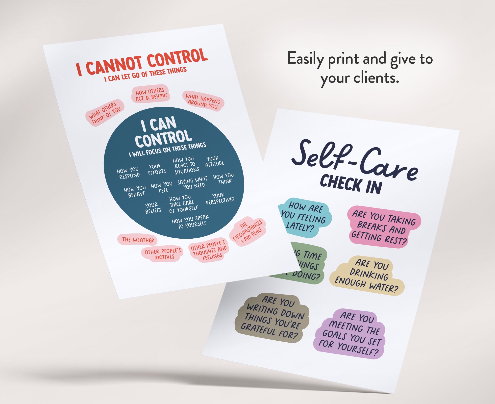 Therapy Office Decor Set of 15 Prints Mental Health - Etsy