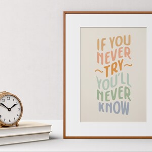 Encouraging Printable Wall Art, Inspirational Quote, Words of Encouragement, Motivational Typography Art, Counseling, Office Decor image 6