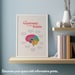 Brain Anatomy Poster, Printable Art, Therapy Office Decor, Mental ...