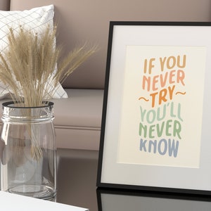 Encouraging Printable Wall Art, Inspirational Quote, Words of Encouragement, Motivational Typography Art, Counseling, Office Decor image 4