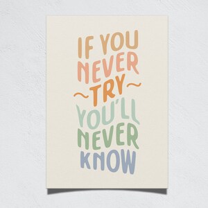 Encouraging Printable Wall Art, Inspirational Quote, Words of Encouragement, Motivational Typography Art, Counseling, Office Decor image 5