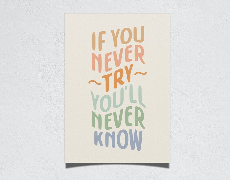 Encouraging Printable Wall Art, Inspirational Quote, Words of Encouragement, Motivational Typography Art, Counseling, Office Decor image 5