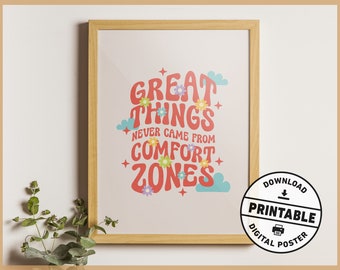 Cute Mental Health Motivational Quote Printable Aesthetic Wall Art Poster for Office or Home Decor