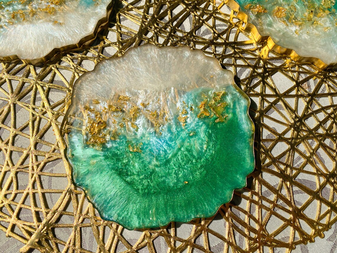 Handmade Resin Coaster Set Affordable Mug Coaster Gift for Etsy