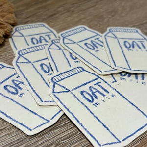 Oat Milk Sticker | Cute Aesthetic Stickers | Journal Stickers | Drink Carton Sticker | Doodle stickers