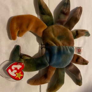 Claude TY Beanie Baby with Tag Errors