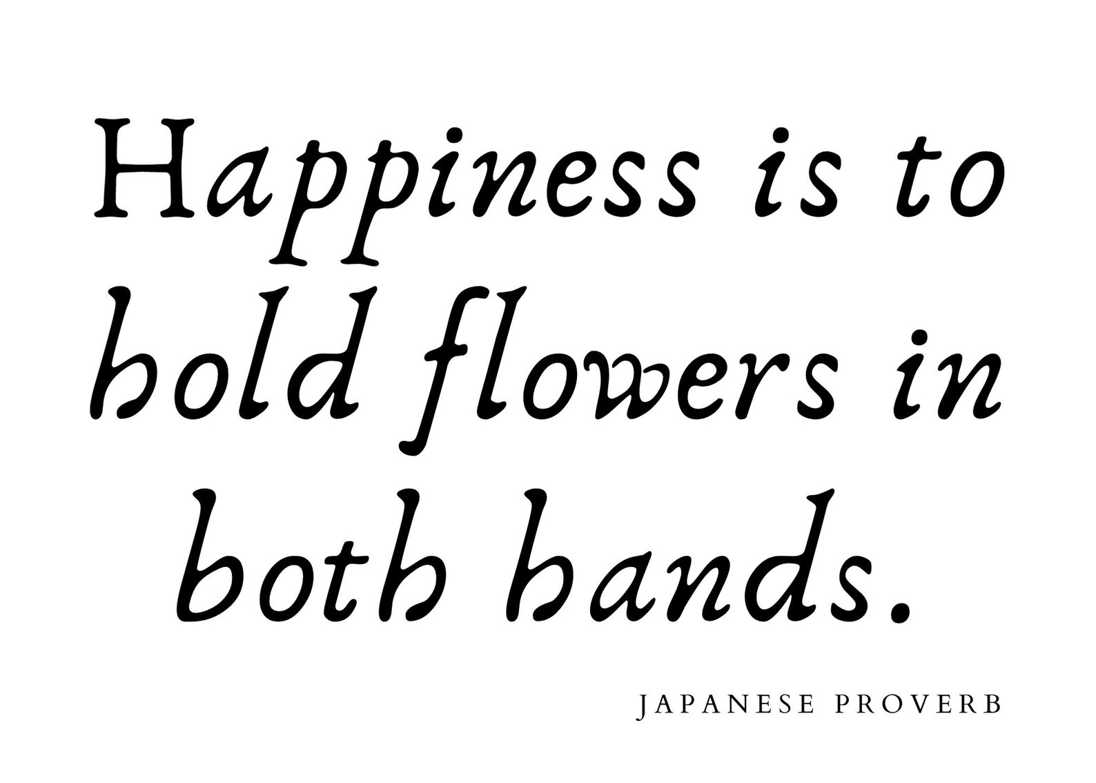 Japanese Proverb Flowers Digital Quote for Office Decor Etsy