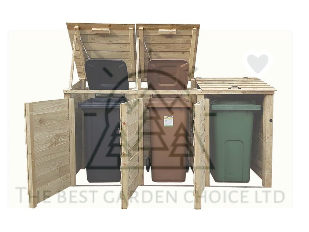 Wooden Wheelie Bin Storage Etsy