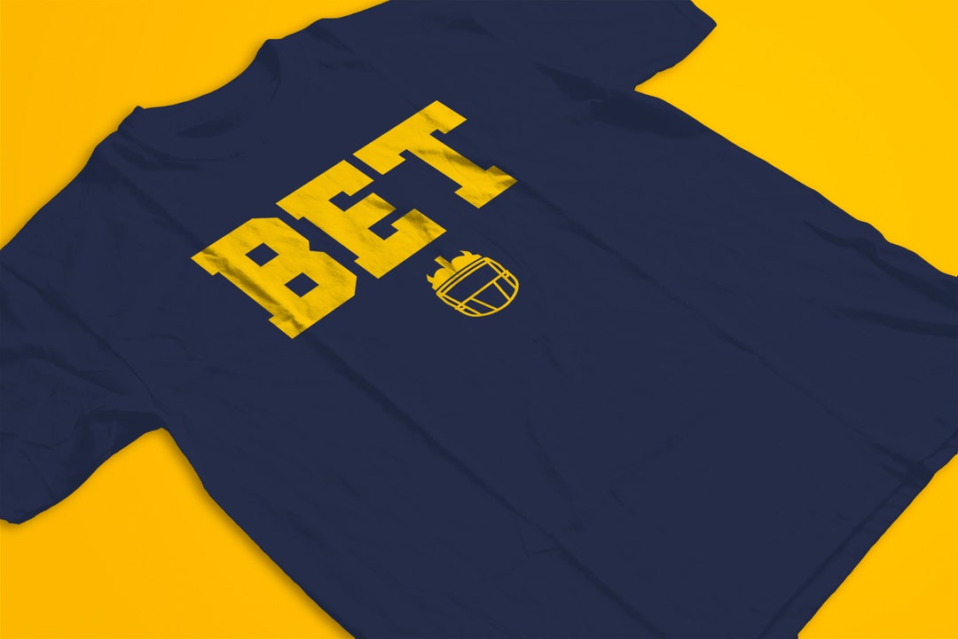 Michigan Football Tshirt, Bet, 2023, University, Victors, College, Champions, Helmet Etsy