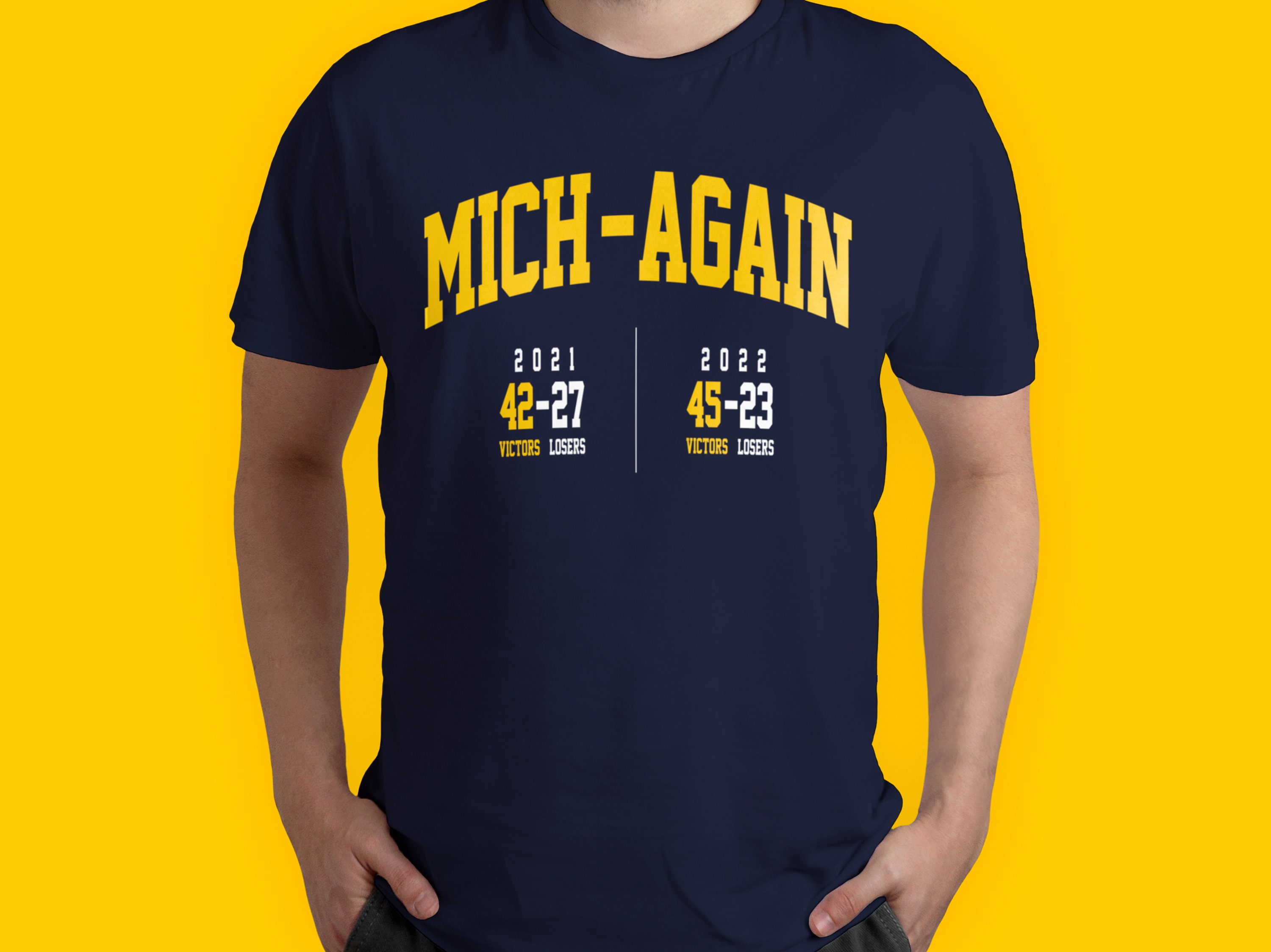 Discover Michigan Football Tshirt, 2022, University, Mich-Again