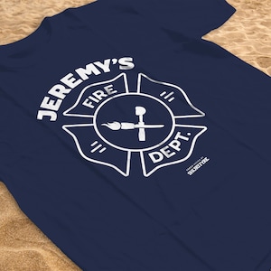 Survivor Shirt, Jeremy&#39;s Fire Dept. Tshirt, Reality TV Show T-shirt, Torch Series
