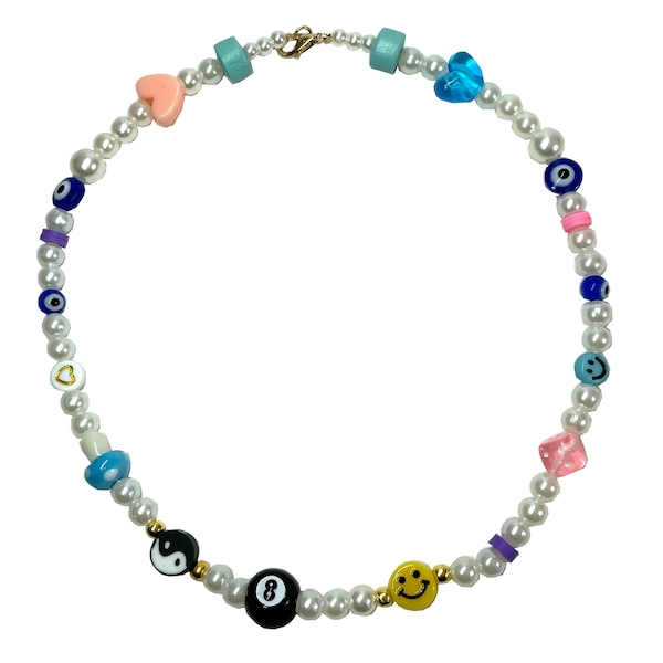 y2k beaded necklace/colorful beads/beaded necklace - classic dummie vol. 2