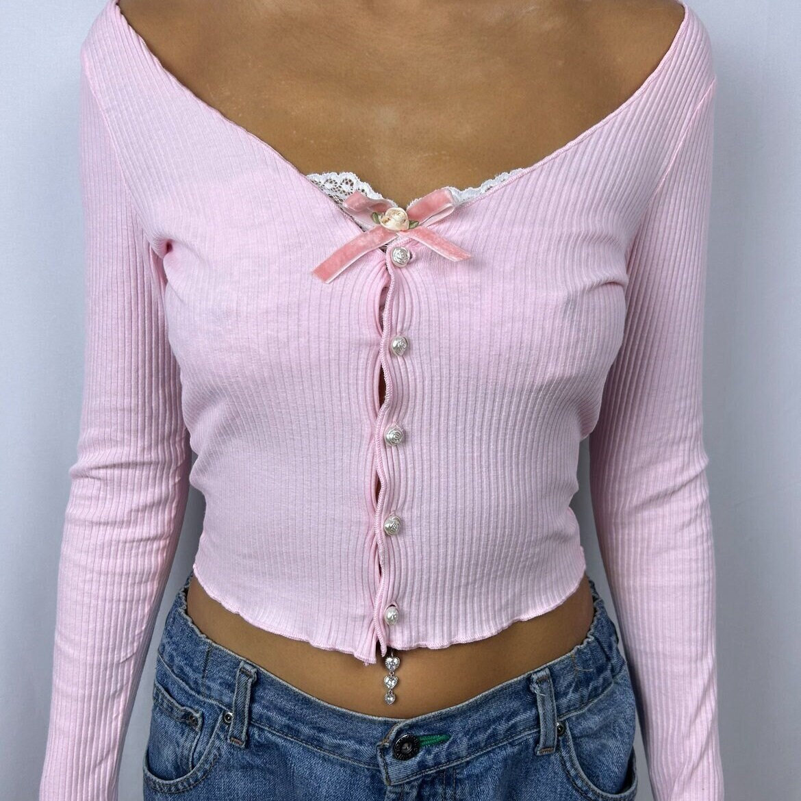 Pink Lace Cardigan Etsy