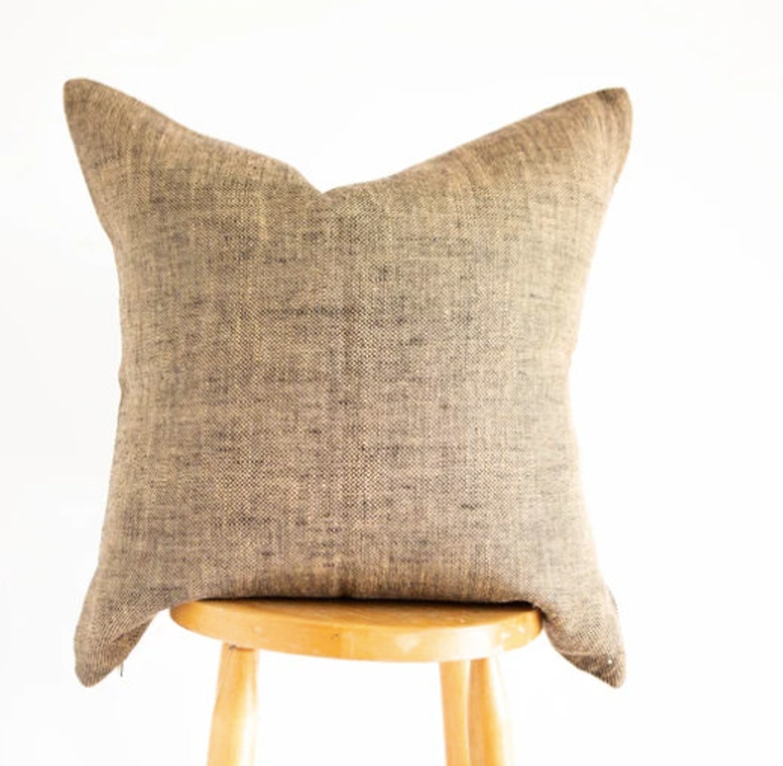 Outdoor Burlap Pillow Etsy