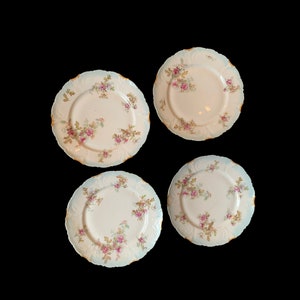 Porcelain China Dinner Plates - Vintage from Czechoslovakia, Set of 4
