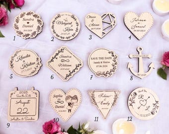 Magnet Favor for Guest, Wedding Say Thank You, Personalized Favors