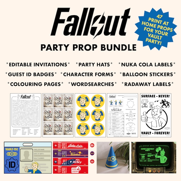 Fallout Printable Props Etsy Fallout Printable Props Etsy