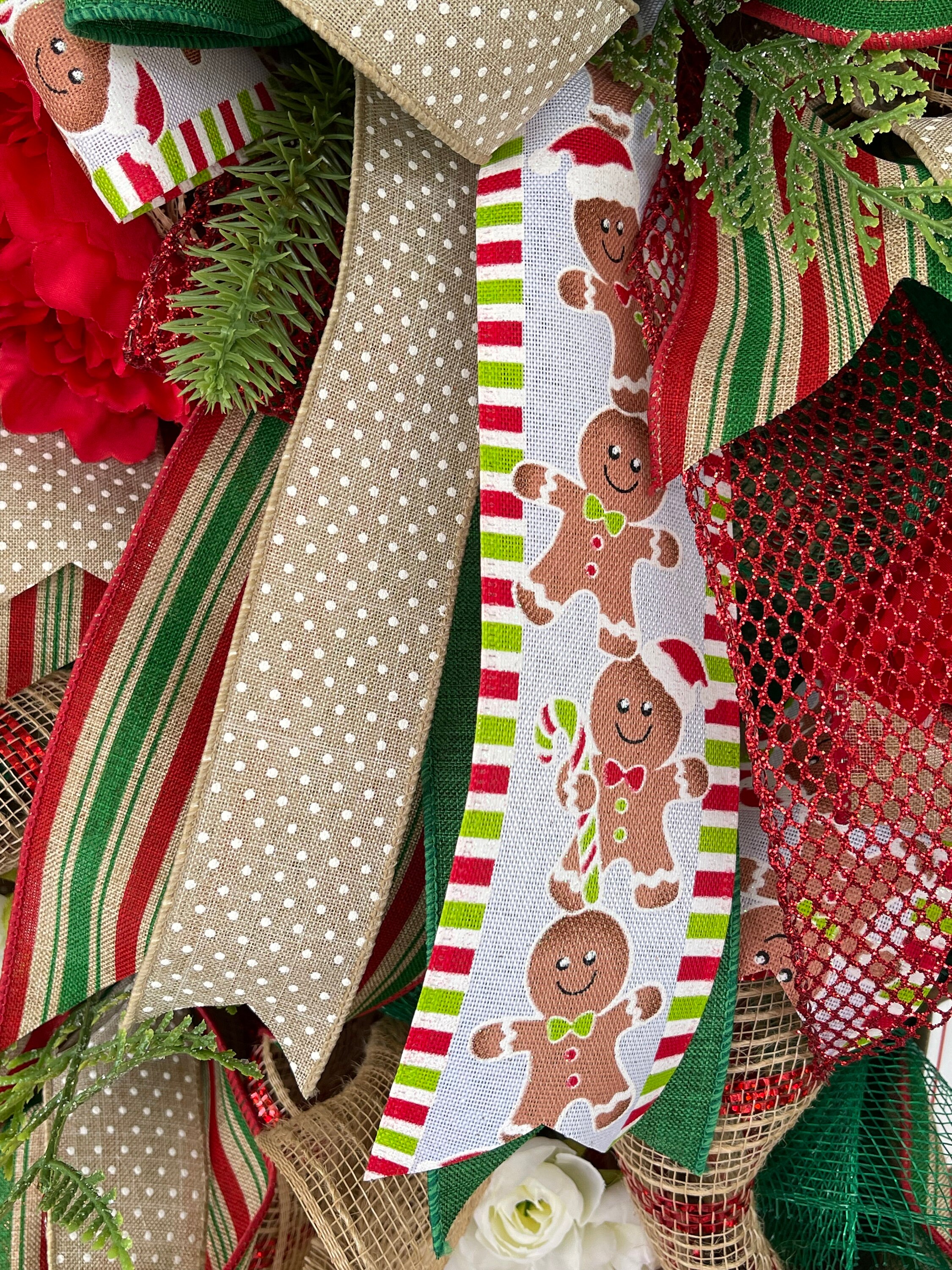 Christmas Cookie Wreath for Front Door, Gingerbread Wreath, Christmas ...