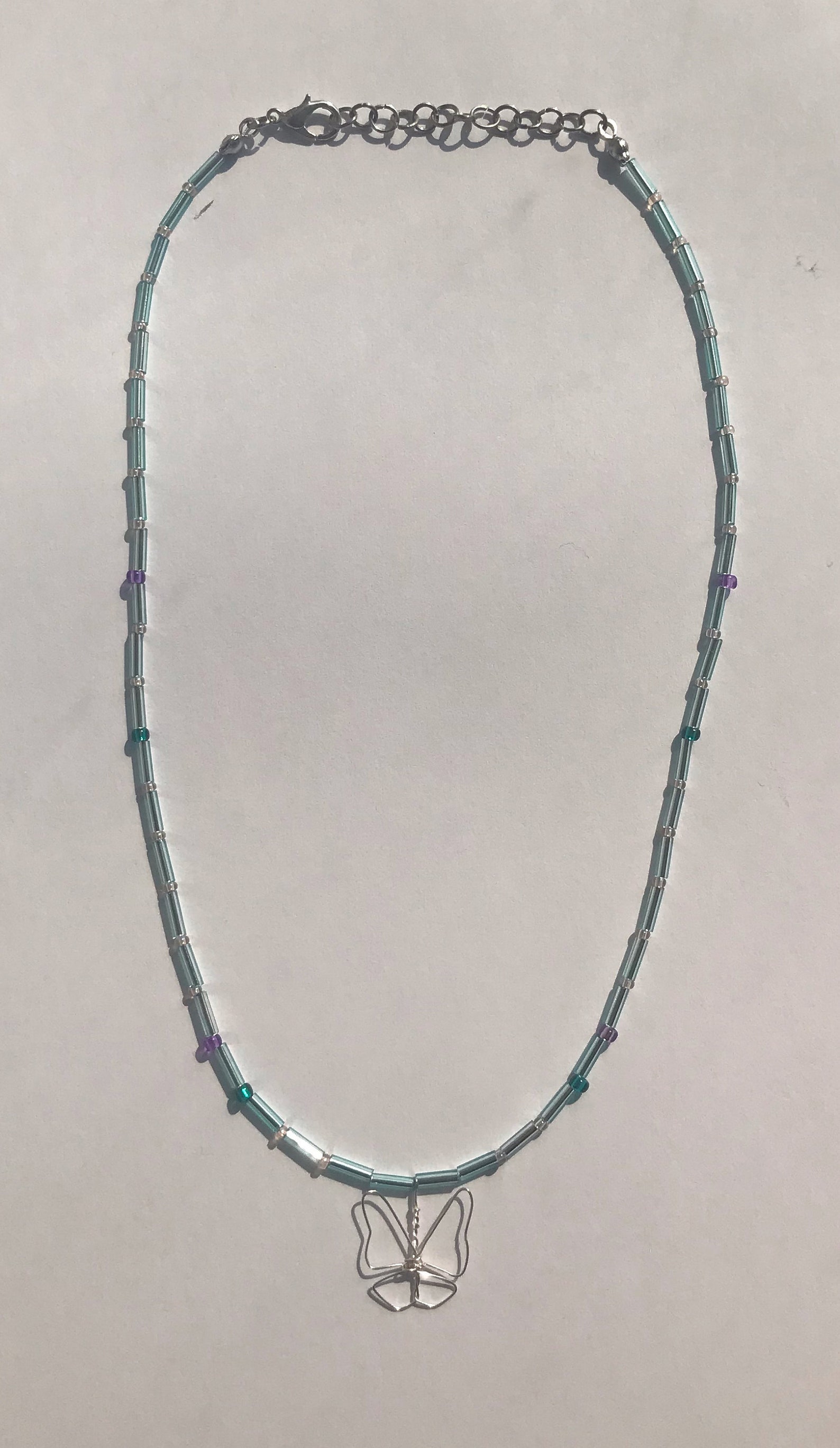 Handmade Mixed Bugle Bead Necklace Etsy