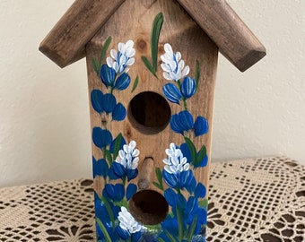 Bluebonnet Two Hole Birdhouse