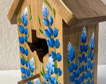 Texas Bluebonnet Birdhouse by MarVicUSA