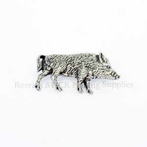 Boar Lapel Pin Badge, beautifully made and, Handcrafted from Solid Pewter In the UK