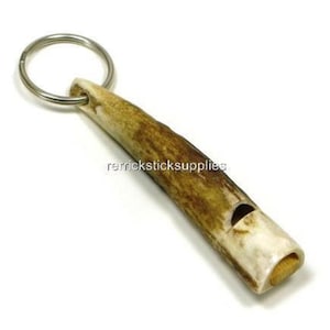 Stag Antler Key Ring / Whistle