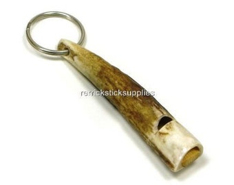 Stag Antler Key Ring / Whistle