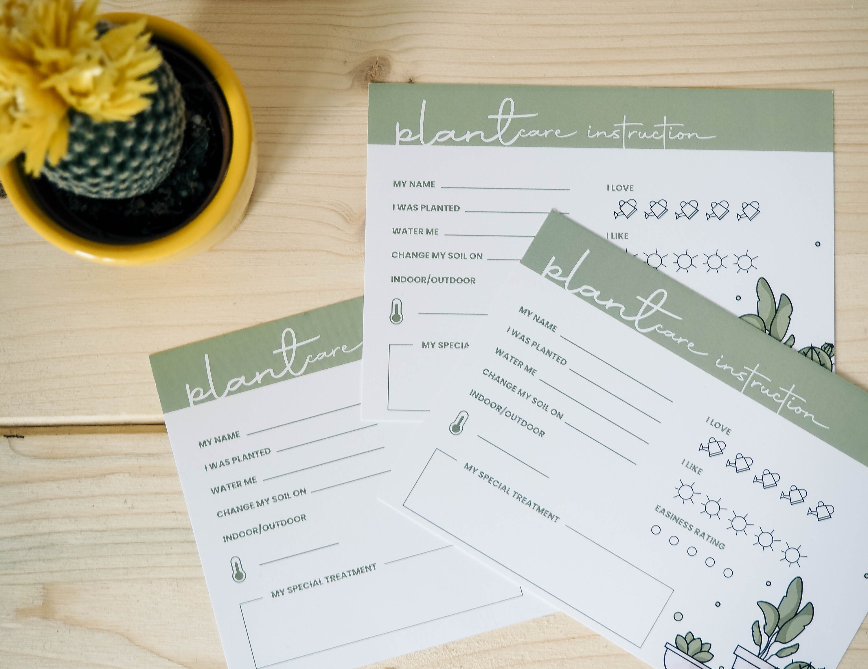 printable-plant-journal-set-of-3-plant-care-journal-etsy
