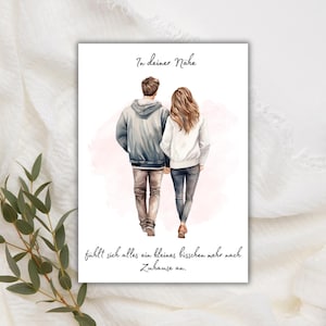 Regalo de aniversario, persona favorita, regalo de San Valentín, postal amorosa de San Valentín, regalo para novio/novia, romántico