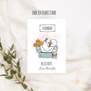 Aposentadoria, fim do trabalho, aposentadoria feliz, velho o suficiente para a aposentadoria, jovem o suficiente para aproveitá-la, cartão de felicitações de aposentadoria, aposentadoria