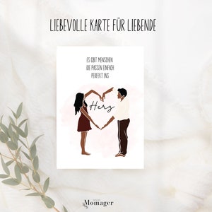 Cartão de amor para amantes, cartão postal, amor, dia dos namorados, perfeito no coração