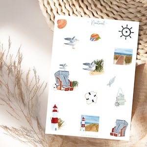 Nautical Stickers Set, Beach Lover Stickers, Vacaymode on Fotoalbum, zum Planen & Dekorieren, Fotoalbum Stickers, Nautical LoverSticker Set