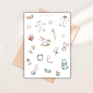 Autocollants bébé fille pour scrapbooking, autocollants grossesse, autocollants jouets, autocollants album bébé, autocollants scrapbooking, feuilles d'autocollants