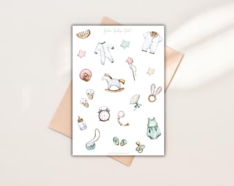 Baby Girl stickers for scrapbook, Pregnancy Stickers, Toy Stickers, Baby Album Stickers, Scrapbook Stickers, Sticker Sheets