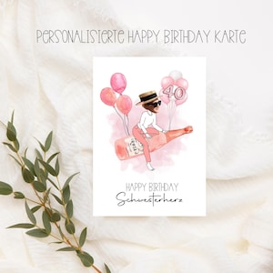 Carte d'anniversaire personnalisée drôle, carte d'anniversaire-joyeux anniversaire, carte d'anniversaire amateur de vin, nom d'anniversaire personnalisé